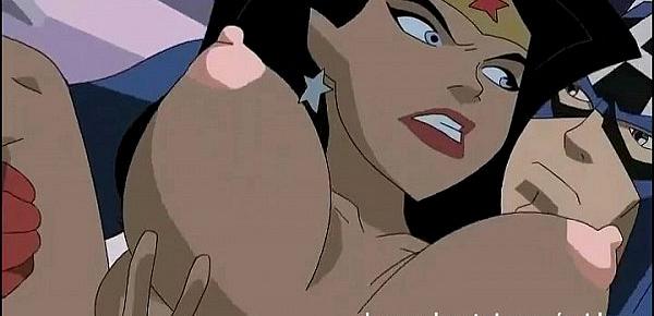  Superhero Hentai - Wonder Woman vs Captain America